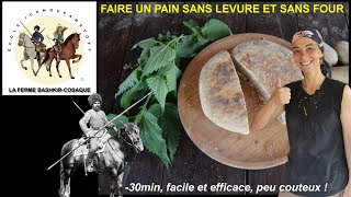 AUTONOMIE ALIMENTAIRE  Comment FAIRE un PAIN sans LEVURE et sans FOUR en moins de 30 minutes [upl. by Allcot470]