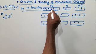 Structure of mononuclear carbonyl compounds CrCO6 FeCO5 NiCO4 [upl. by Jolynn271]