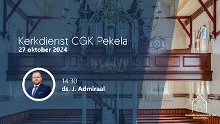 CGK Pekela  Middagdienst van 27 oktober 2024 [upl. by Alita]