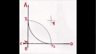 como trazar un arco respecto a dos rectas tangentes [upl. by Esorbma]
