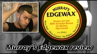 Murrays Edgewax gel pomade review [upl. by Leuqer]