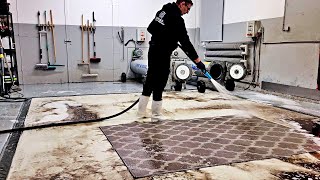 Get Your Carpets Cleaned In The Best Way Possible  At The Laundromat  satisfying video [upl. by Eelame]