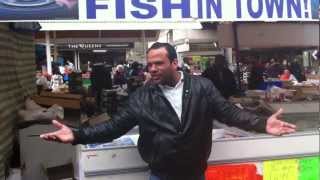 THE ORIGINAL One 1 Pound Fish Queens Market Upton Park London E13 [upl. by Tallbot]