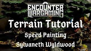 Speed Painting Sylvaneth Wyldwood Trees Terrain  Pre Shade Tutorial [upl. by Earley878]