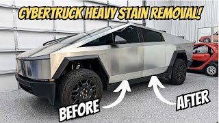 Cybertruck Heavy Staining  How To Remove “Rust” Water Spots Bug Stains amp Tarnish [upl. by Dulcie440]