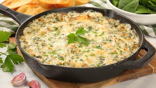 Spinach amp Artichoke Dip  Easy amp Impressive Holiday Appetizer [upl. by Ojyllek]