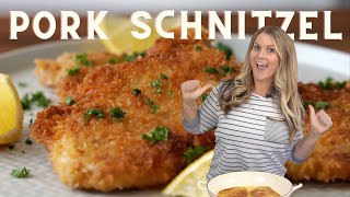 Crispy Pork Schnitzel Recipe [upl. by Nerissa684]