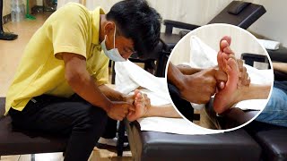 Worlds Youngest FOOT REFLEXOLOGY Master  Deep Taiwanese Foot Massage [upl. by Enileuqaj]