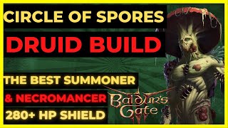 BG3  CIRCLE OF SPORES Druid BUILD The BEST SUMMONERNECROMANCER  TACTICIAN READY [upl. by Mccarthy894]