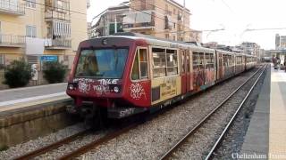 Circumvesuviana trains in Italy August 2016 [upl. by Anileve278]