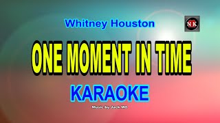 One Moment In Time Whitney Houston KARAOKEnuansamusikkaraoke [upl. by Sterne]