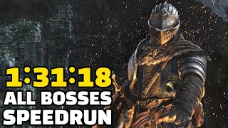 Dark Souls All Bosses Speedrun in 13118 [upl. by Erialb]