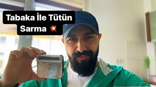 Tabaka ile tütün sarmaKolay tütün nasıl sarılırTabaka ile tütün sarma videosu [upl. by Arleta]