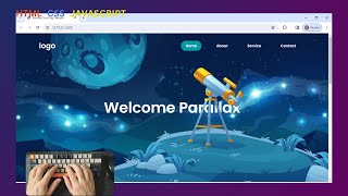 ASMR Programing  How to make Parallax scrolling website in html css and JS [upl. by Revorg482]