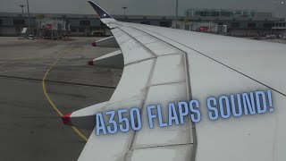 Best Airbus A350 flaps sound Singapore Airlines [upl. by Anertac]