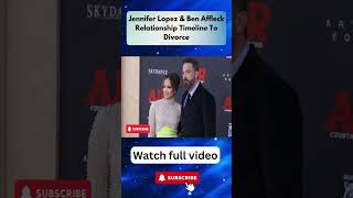 Jennifer Lopez amp Ben Affleck Relationship Timeline To Divorce Part 7 [upl. by Tapes]