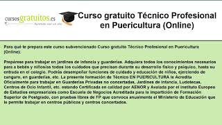 curso de puericultura gratis [upl. by Aguste]