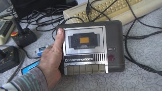 Commodore Datasette 1531 with Adapter Magnetic Tape Data Storage Review [upl. by Silberman]