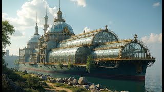 Greenhouse Palace Ocean Liners 3 Ai Animations Cello Suite No 1 G Major Prelude  Bach [upl. by Nims]