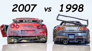 Nissan GTR vs Nissan Skyline R34  Restoration abandoned cars [upl. by Gaidano]