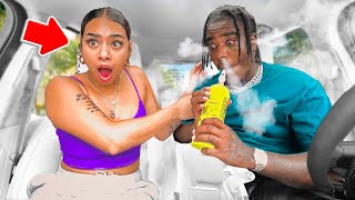 SM0K1NG GALAXY GAS IN FRONT OF MY GIRLFRIEND PRANK ‼️😱 [upl. by Godderd908]