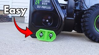 How to Adjust SKID SHOES on a Snow Blower EGO  or any other brand [upl. by Mayworm]