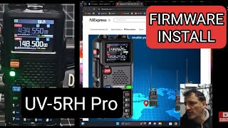 BAOFENG UV5RH Pro  Firmware Install amp Test [upl. by Aralk93]