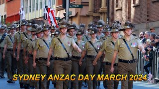 Sydney ANZAC Day March 2024  Part 2 [upl. by Cirted]