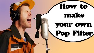 What Is a Pop Filter  How to Make One for CHEAP [upl. by Addi]