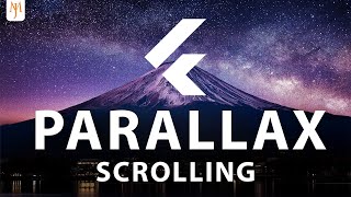 PARALLAX Scrolling Effect Flutter Animation [upl. by Osicnarf]