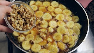 mix bananas with some walnuts the famous dessert that drives the world crazy ready in 5 minutes [upl. by Dannica]