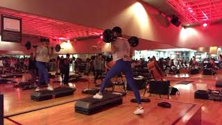 Lunges  Cocos Miracle  Lifetime Fitness Barbell Strength Class [upl. by Keare]