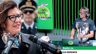 Lex ministro Trenta chiede spazio alla Zanzara  2092024 [upl. by Ardnad666]