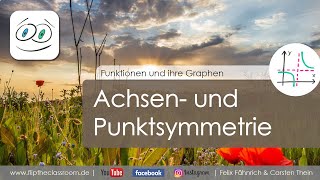 Achsen und Punktsymmetrie  Funktionen und ihre Graphen  Flip the Classroom [upl. by Harehs]