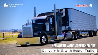 Kenworth W900🚨600HP CAT C15 Acert  Great Dane 53ft Reefer Trailer  American Truck Simulator [upl. by Carver]