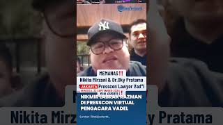 Nikita Mirzani Tibatiba ‘Labrak’ Razman Arif Nasution di Presscon Virtual Ricuh Soal Lolly amp Vadel [upl. by Natsyrk64]