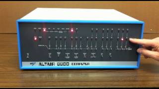 Altair 8800  Video 2  Front Panel Programming [upl. by Balthazar893]