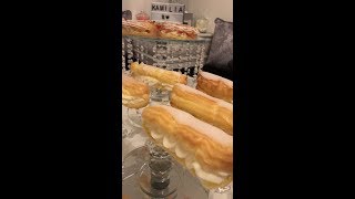 Eclairs Vanille  Chantilly fraises au Thermomix [upl. by Paxton]