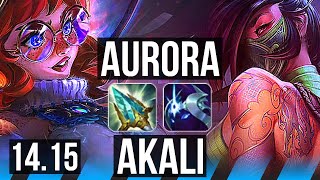 AURORA vs AKALI MID  702 Rank 6 Aurora Godlike  EUW Grandmaster  1415 [upl. by Shari]