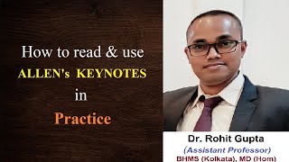 How to study Allens Keynotes  How to use Allens Keynotes in Practice  Materia Medica  Homeopathy [upl. by Yhtac466]