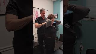 Chiropractic Adjustment  Standing Thoracic Lift [upl. by Airotal]