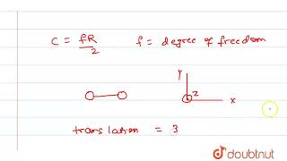 Given that the interatomic distance between the molecules of a diatomic gas remains constant wh [upl. by Mortimer978]