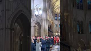 STANDING OVATION TO HONOR THE FIREFIGHTERS WHO HELPED RESTORE NOTRE DAME [upl. by Law416]