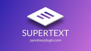 Supertext Plugin Panotour Pro [upl. by Nutter]