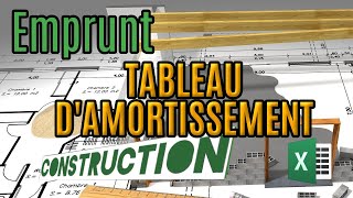 Tableau damortissement de lemprunt  Excel Focus [upl. by Amanda]