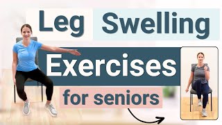 Seated Leg Swelling Exercises for Seniors [upl. by Edac]