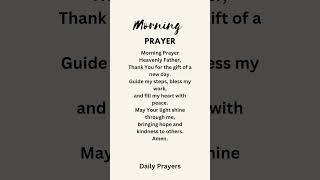 MORNING PRAYERyoutubeshortsmorningprayer ✝️🙏youtubereelsprayershortsfeedmorningprayer [upl. by Gad]