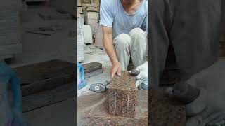 Square granite paving stone making process Good tools and machinery can increase work efficiency [upl. by Bez]