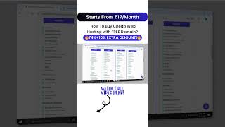 Cheap Web Hosting In India  17Month  Free Domain SSL amp cPanel [upl. by Kamaria]
