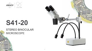 SWIFT Microscopes S4120 Professional quality binocular stereo microscope with 10X 20X magnification [upl. by Kat760]